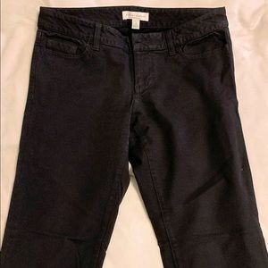 Black velvet pants